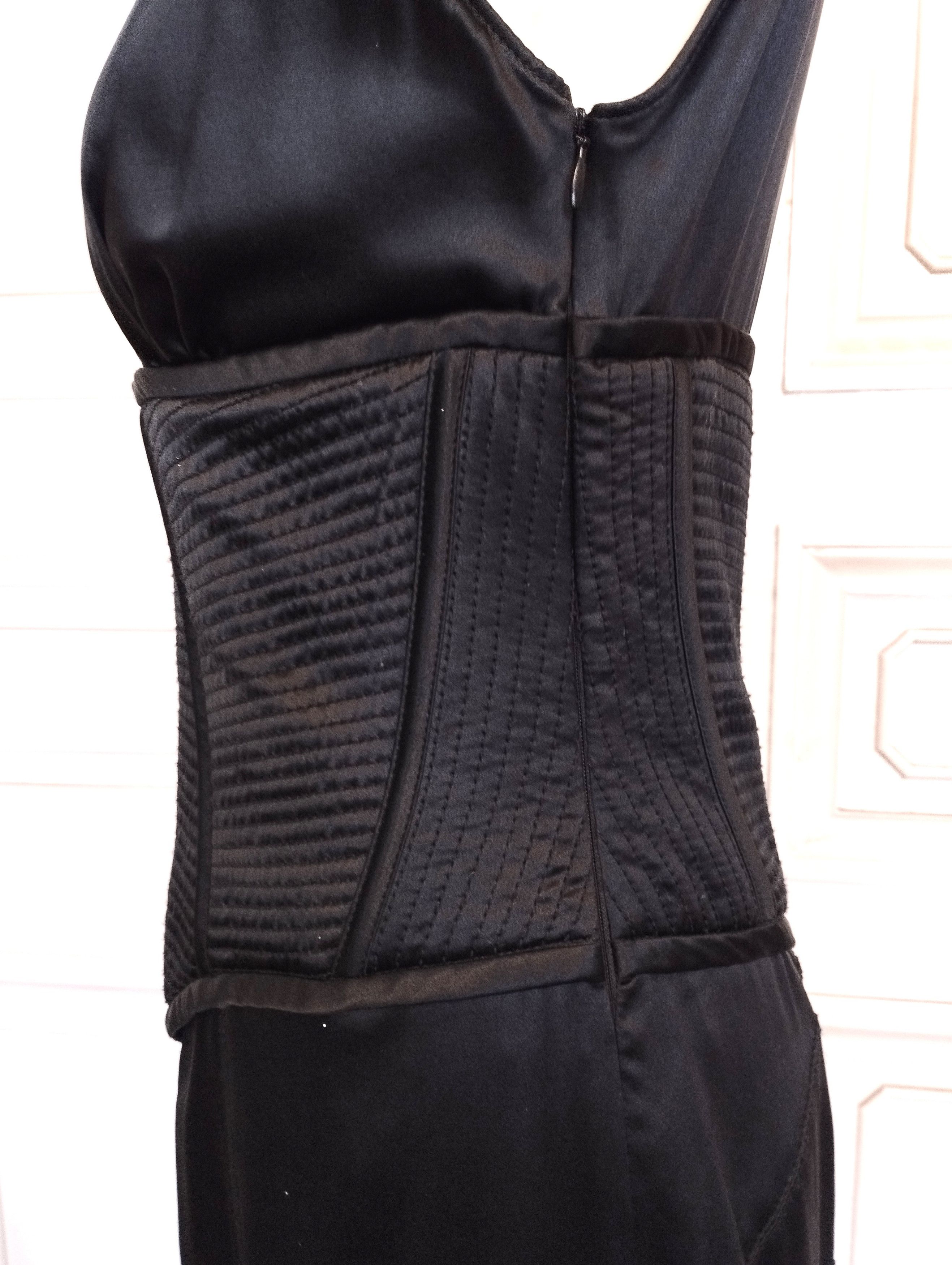 Designer Amanda Wakeley Robe Sculpturale Corset Soie T M/L Size M / US 6-8 / IT 42-44 - 7 Thumbnail