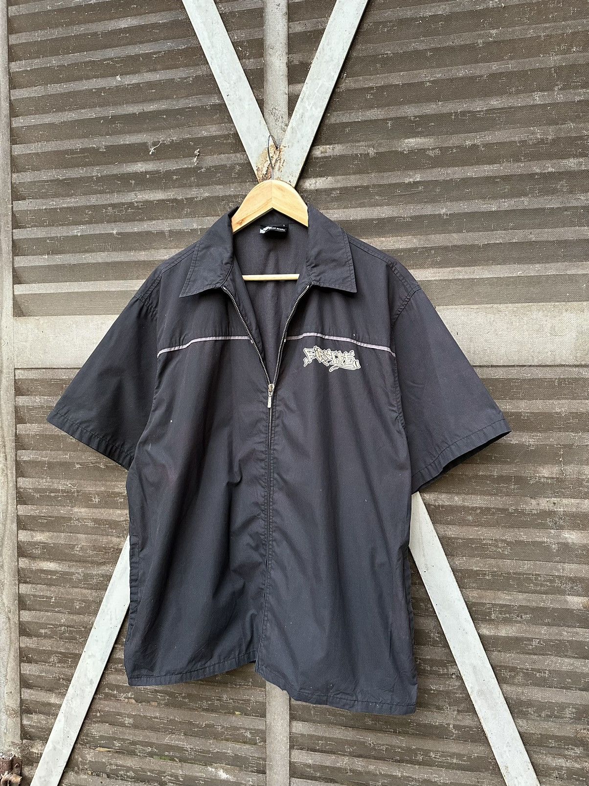 Vintage 🛹Vintage Dack Dive “SLIDE MIC” Baggy SKATE Shirt Size US L / EU 52-54 / 3 - 12 Thumbnail
