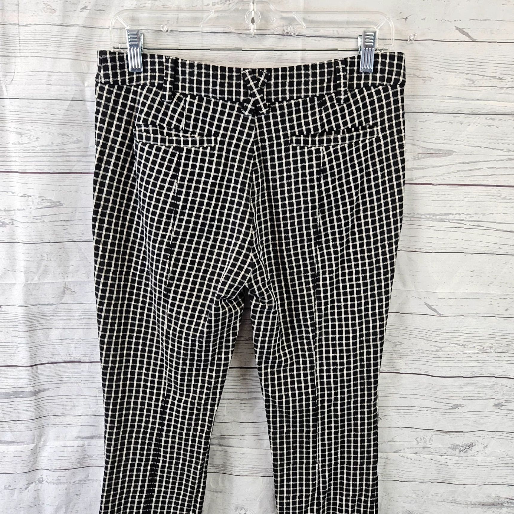 Anthropologie Anthropologie Womens The Essential Slim Cropped Pants Sz 4 Black White Size 27" / US 4 / IT 40 - 4 Thumbnail