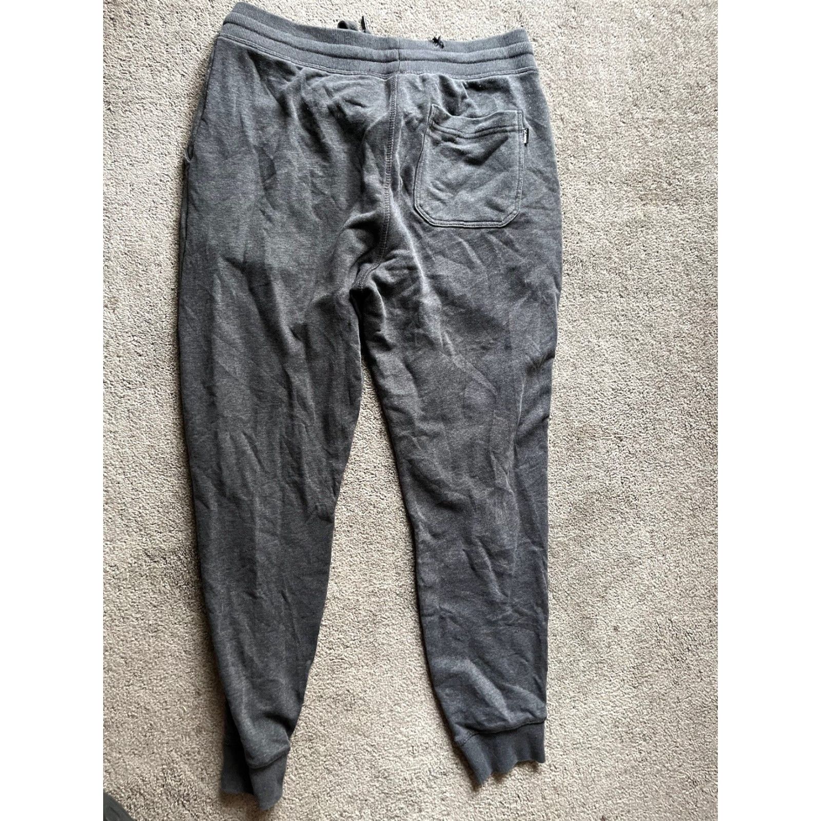Hurley Hurley Jogger Sweatpants Mens Small Drawstring Logo Pocket Dark Gray Size US 29 - 3 Thumbnail