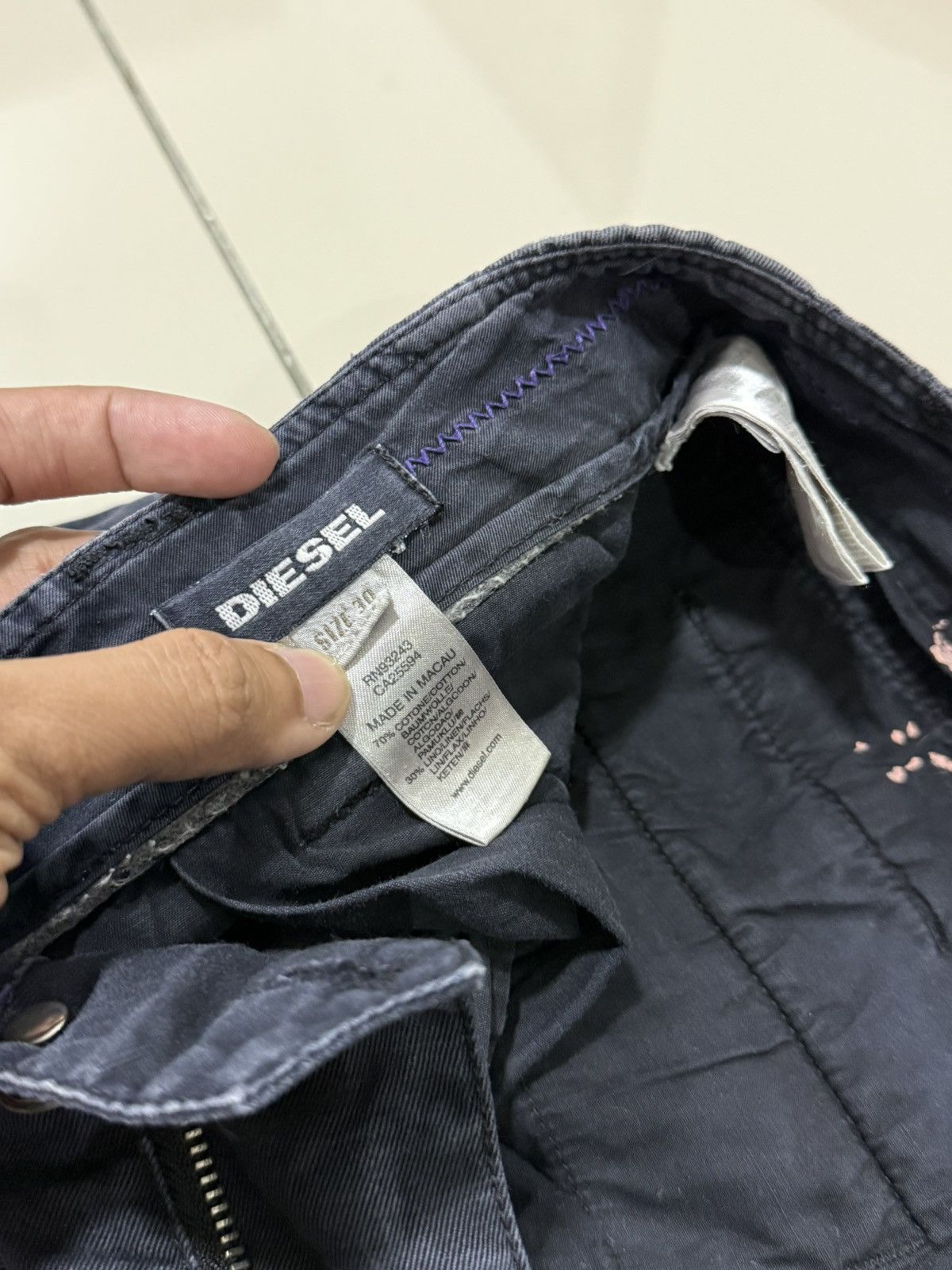 Diesel × Vintage Vtg Diesel Pocket Pants Size US 33 - 13 Thumbnail
