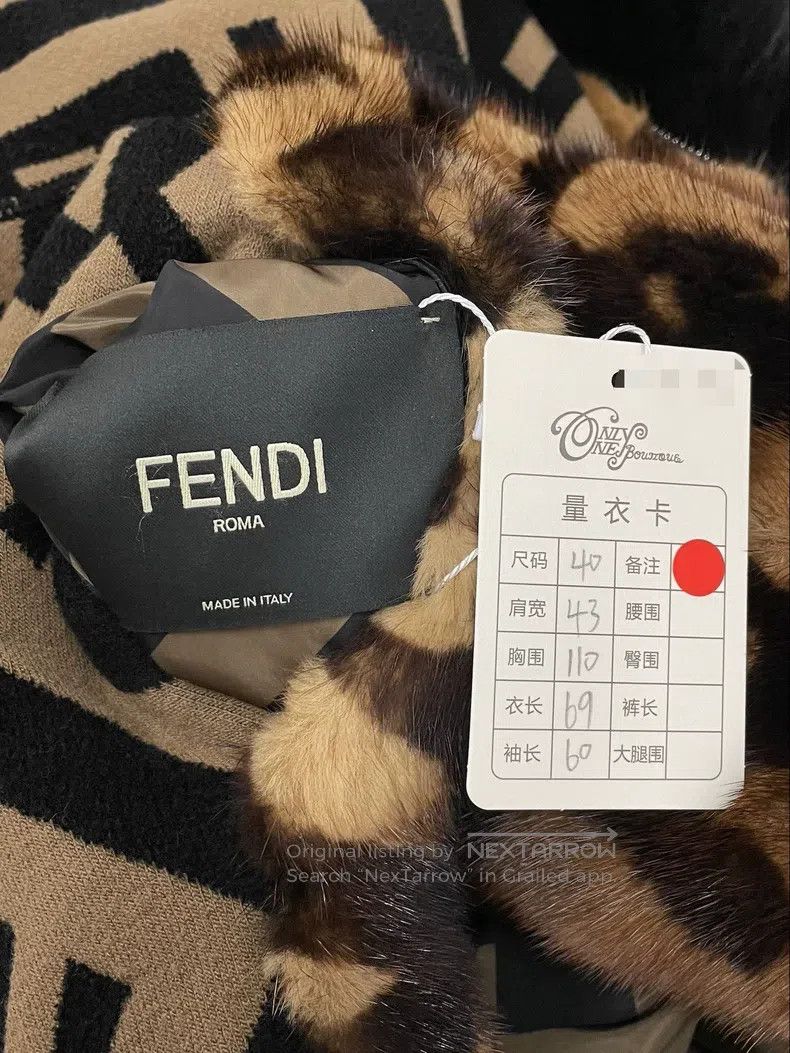 Fendi Fendi Mink fur old flower patterned hooded coat, reversibl Size XS / US 0-2 / IT 36-38 - 6 Thumbnail