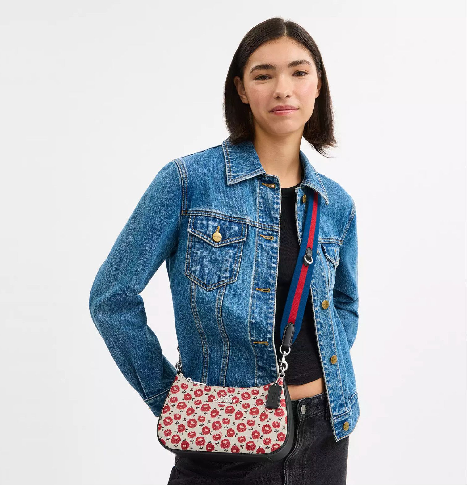Coach Teri Shoulder Bag With Floral Print CBI49 Size ONE SIZE - 9 Thumbnail