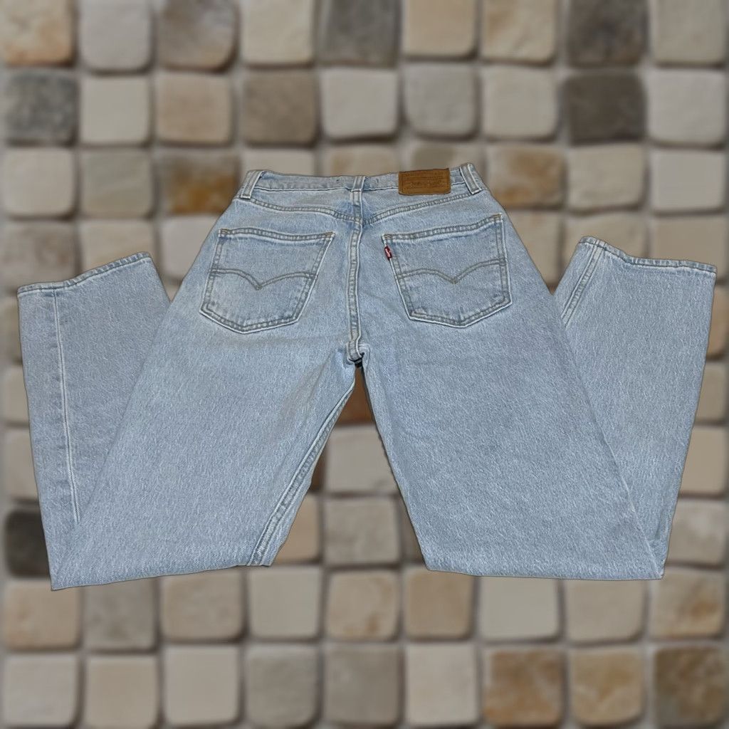 Levi's Levi's Jeans Women 70's High Slim Straight 25x29 Light Wash Premium Distress Size 42" / US 20 - 1 Thumbnail