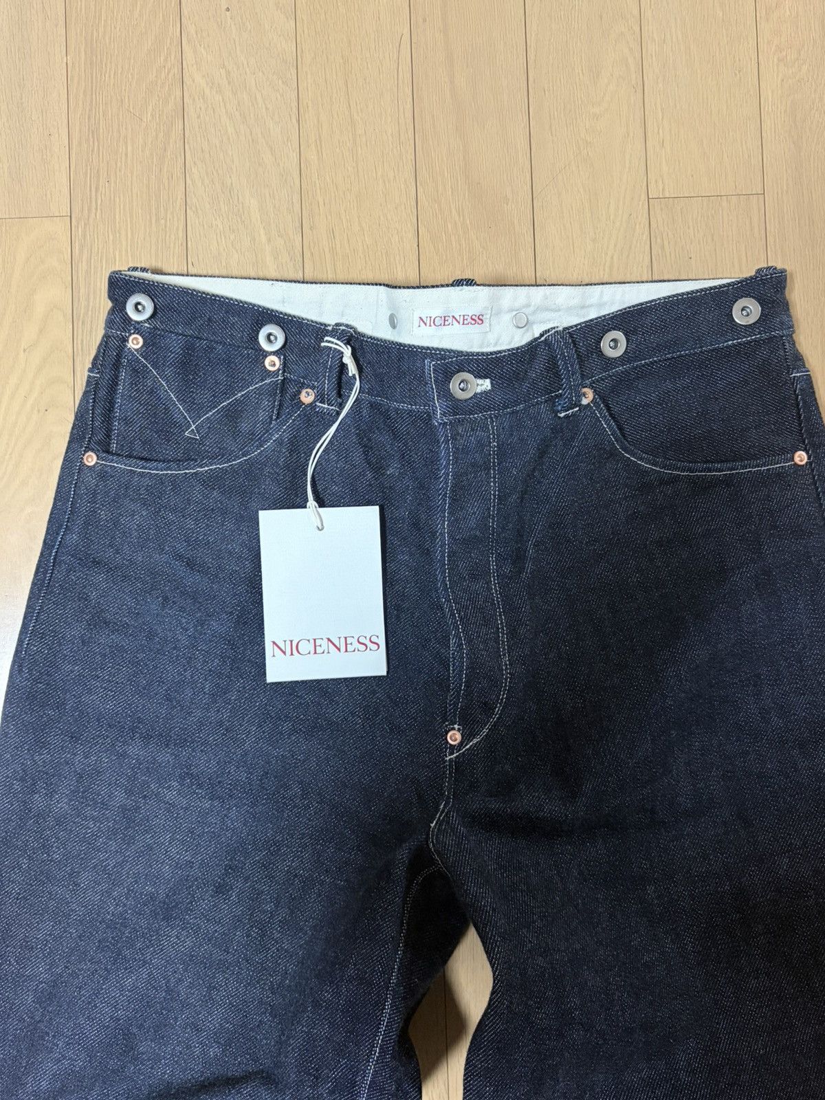 Niceness [L] niceness 25SS P.ASHTON raw denim Size US 34 / EU 50 - 6 Thumbnail