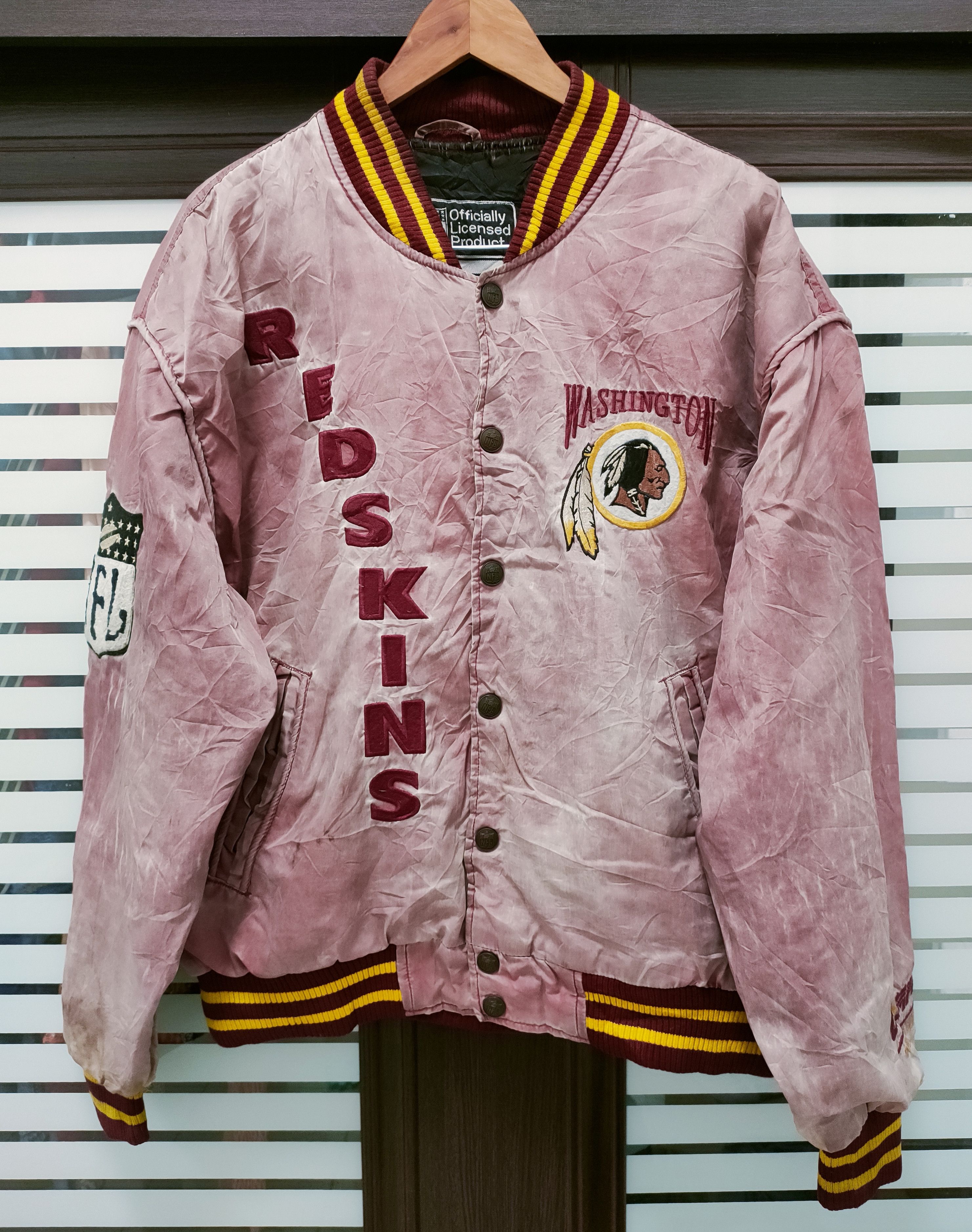 NFL 🔥Vtg NFL Redskin Varsity Jacket Thrashed🔥 Size US M / EU 48-50 / 2 - 1 Thumbnail