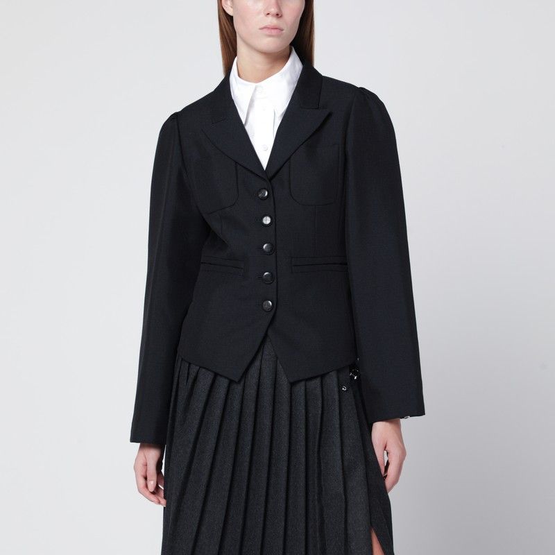 Namacheko Namacheko Black Wool-Blend Jacket Size S / US 4 / IT 40 - 1 Thumbnail