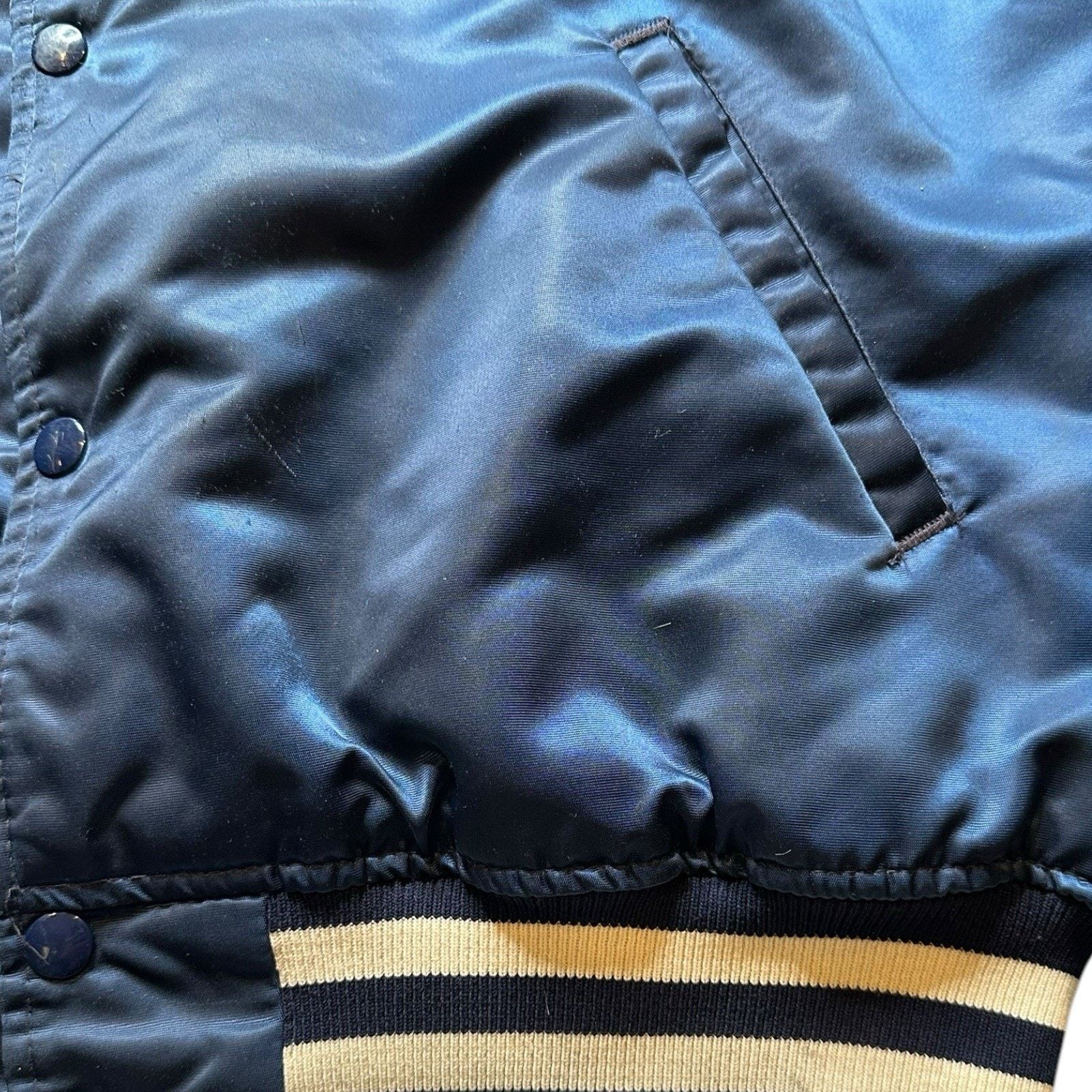 Starter VINTAGE 80s New York Yankees STARTER Satin Jacket XL Bomber Size US XL / EU 56 / 4 - 3 Thumbnail