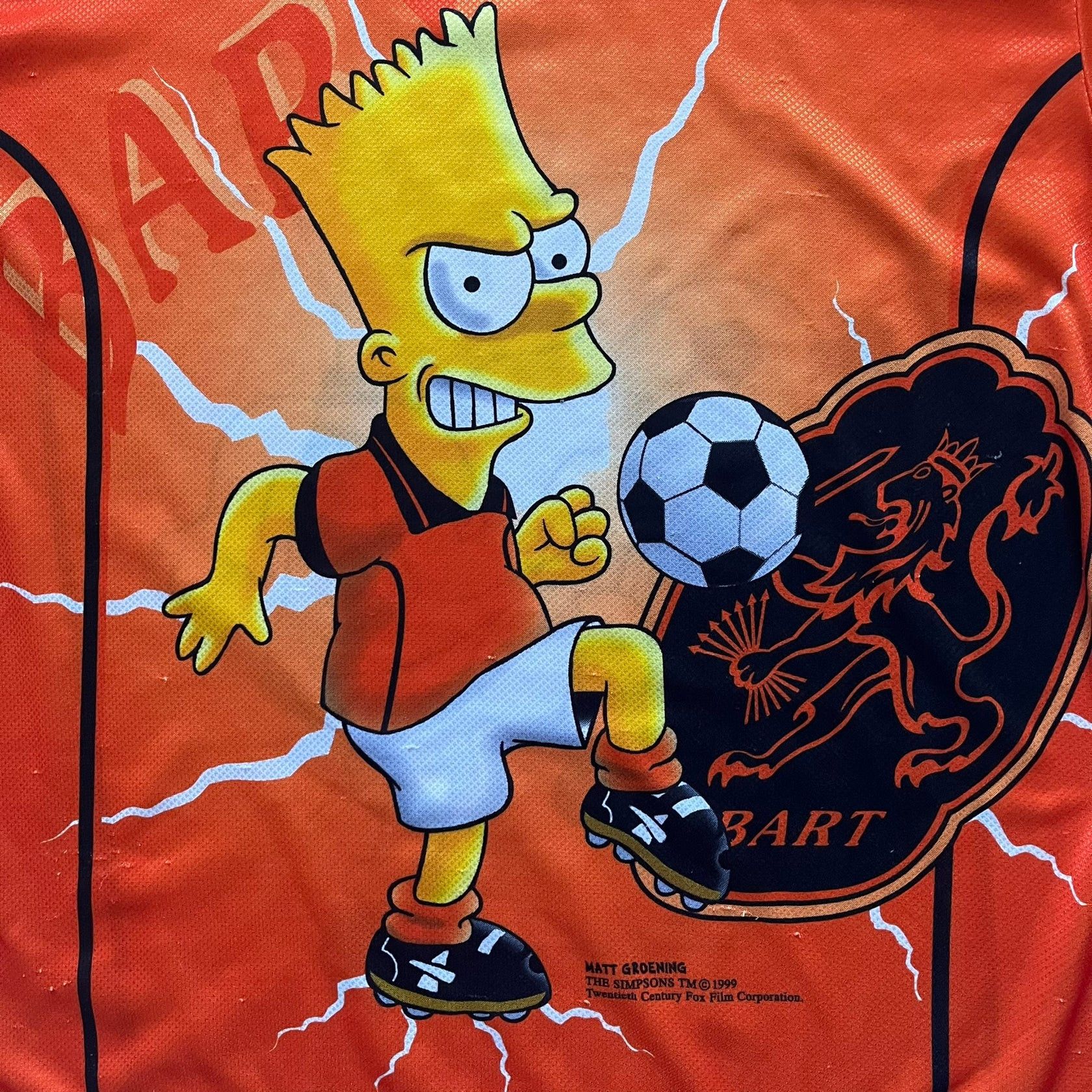 The Simpsons The Simpsons Bart World Cup Netherlands 1999 Tee Size US XL / EU 56 / 4 - 3 Thumbnail
