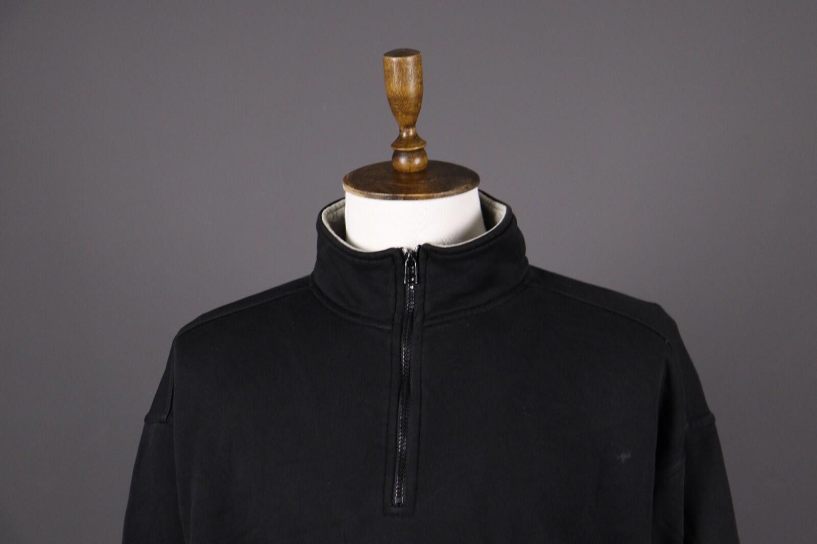 Fila Fila Big Logo Vintage Black 1/4 Zip Sweater Size XL Size US XL / EU 56 / 4 - 2 Thumbnail