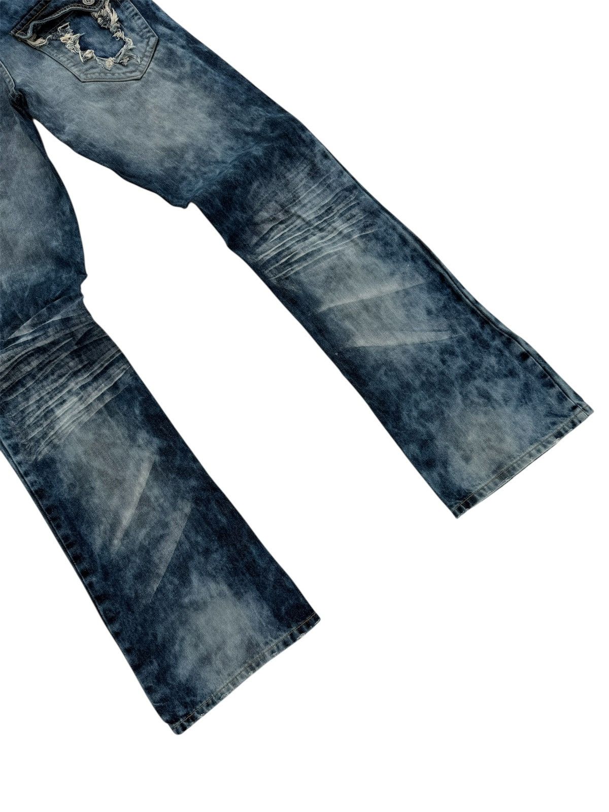 Le Grande Bleu (L.G.B.) ANTI LABEL ACIDWASH FLARE BOOTCUT JEANS Size US 28 / EU 44 - 9 Thumbnail