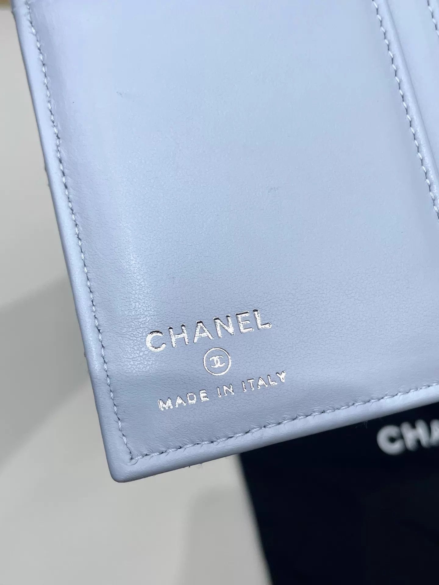Chanel Chanel 24P Charcoal Passport Cardholder 98N Size ONE SIZE - 9 Thumbnail