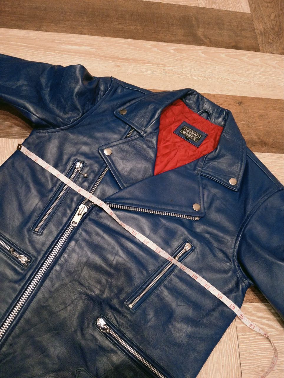 Japanese Brand JAPANESE HORN WORKS RIDER LEATHER JACKET Size US L / EU 52-54 / 3 - 16 Thumbnail