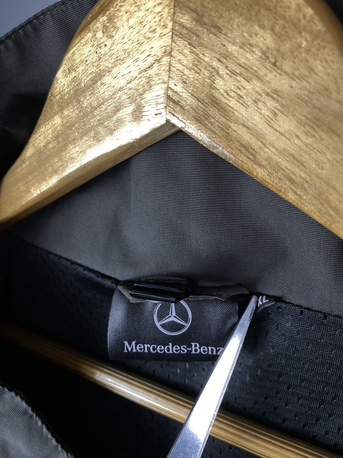 Mercedes-Benz × Vintage Official Mercedes ninja Racing Black F1 Big Logo 90s Rare Size US XL / EU 56 / 4 - 8 Thumbnail