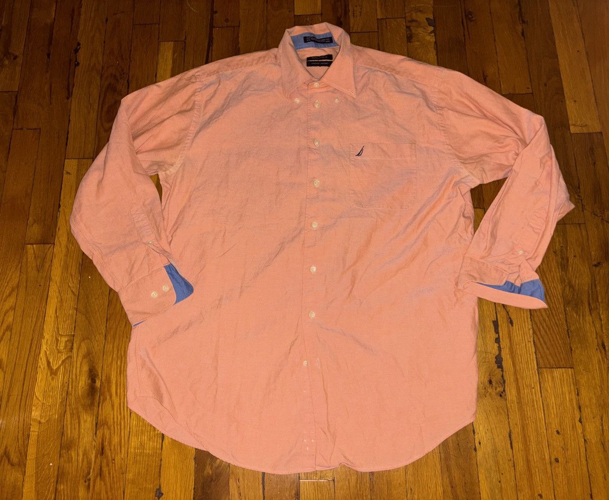 Nautica Nautica Classic Vintage Oxford Shirt 34/35 Size US L / EU 52-54 / 3 - 1 Thumbnail
