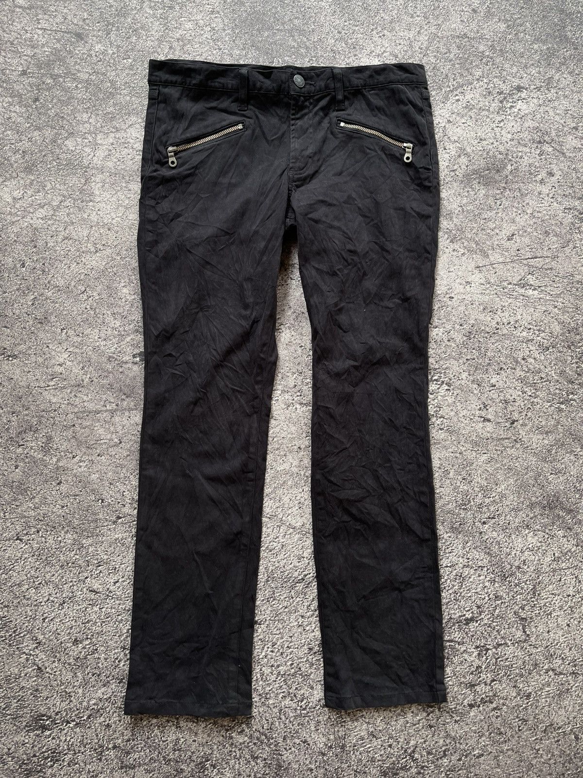 Japanese Brand Jeans Kiyoto Takase K.T Comme Ca Du Black Size US 33 - 1 Thumbnail