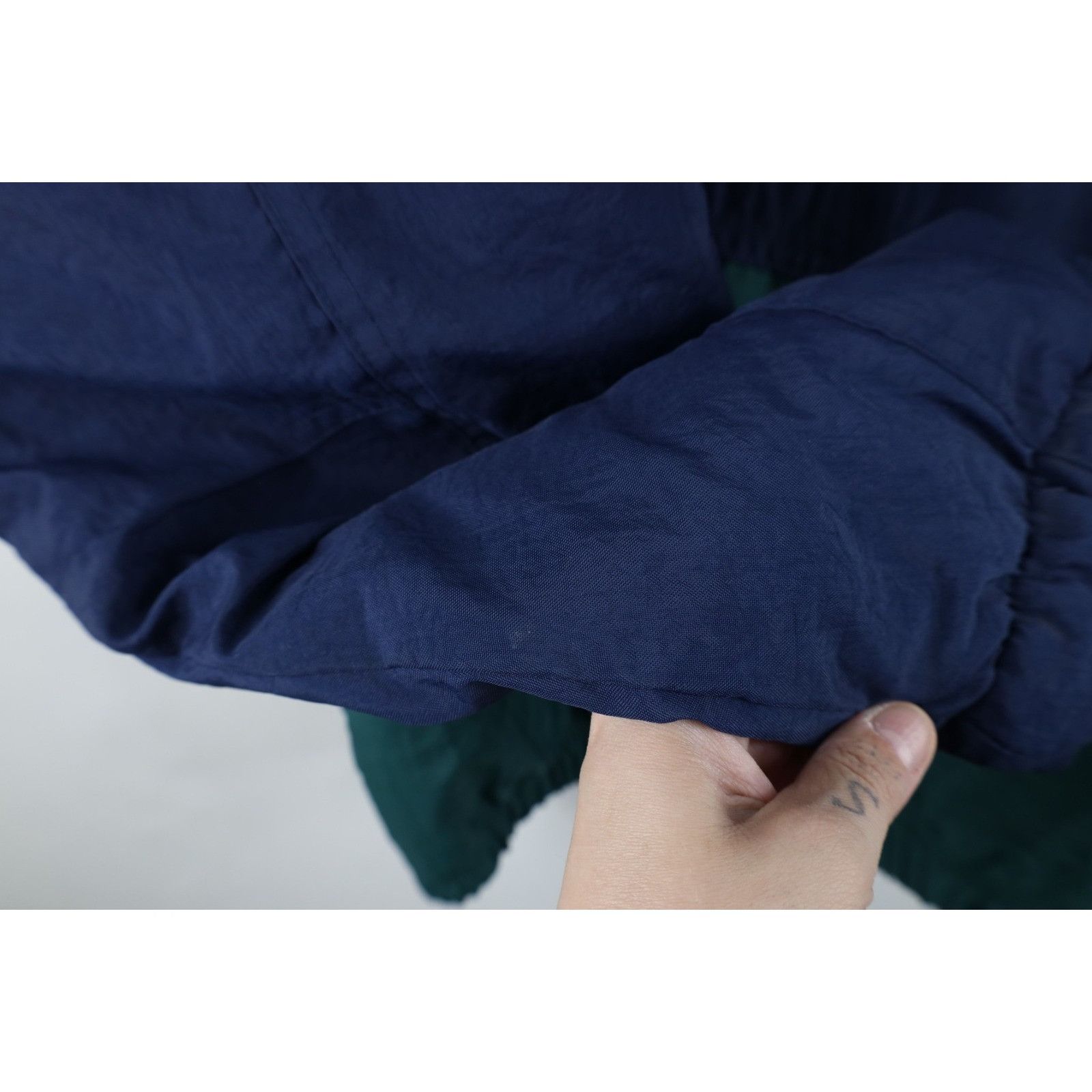Vintage Vintage 90s Notre Dame University Half Zip Hooded Jacket Size US L / EU 52-54 / 3 - 11 Thumbnail