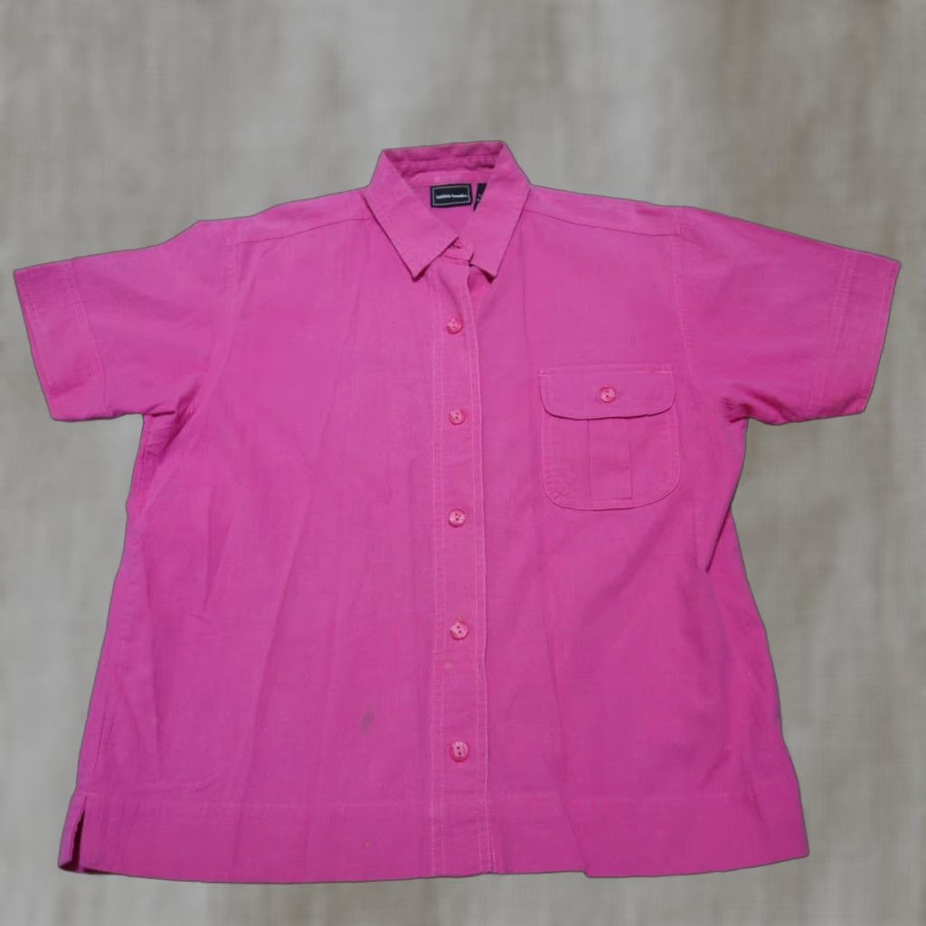 Vintage Bobbie Brooks Shirt Pink Button Up Short Sleeve 100% Cotton Size M Women's Size M / US 6-8 / IT 42-44 - 1 Thumbnail