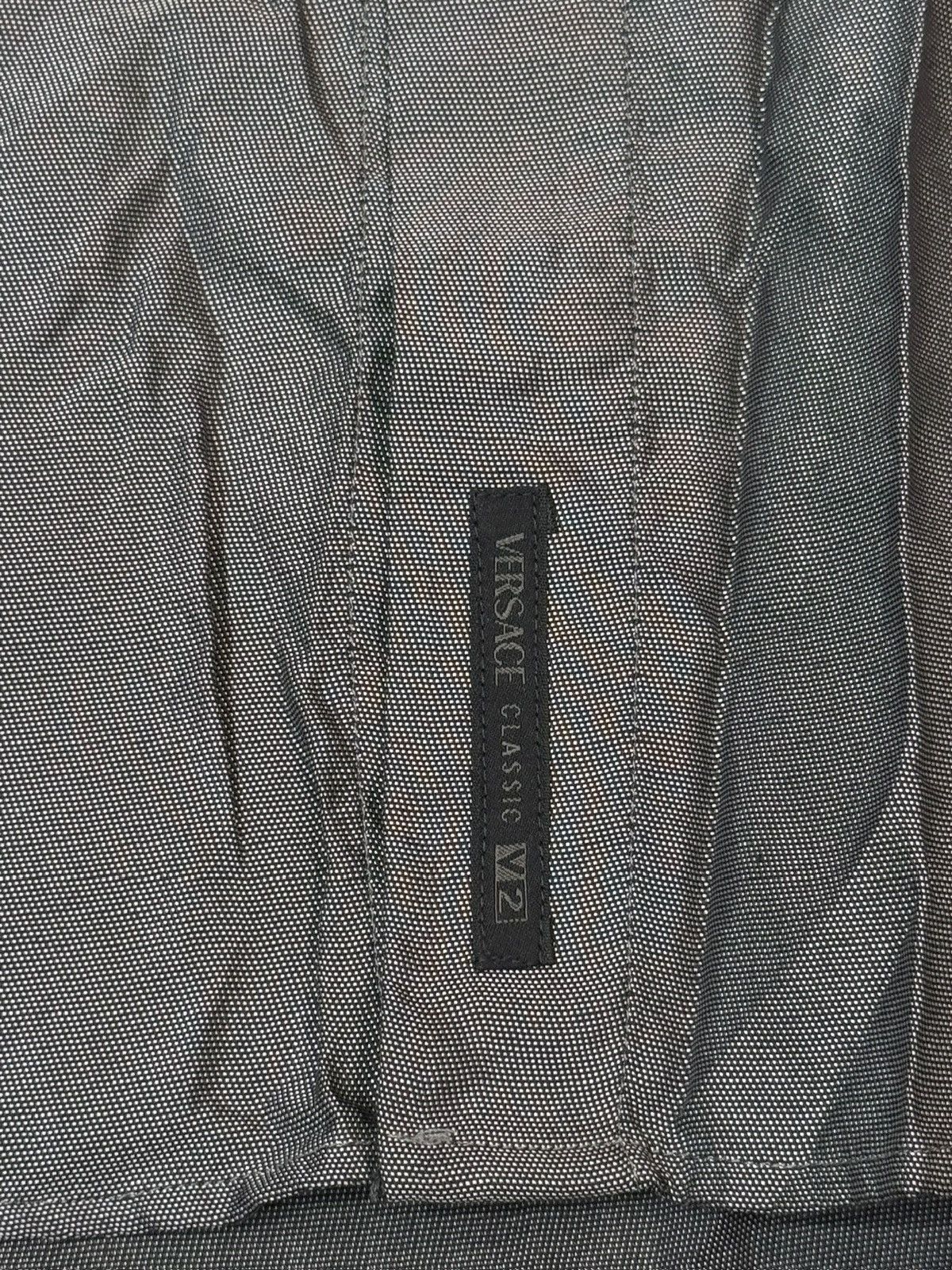 Versace Versace Classic V2 Shiny Grey Long Sleeve Shirt 16 41 Large Size US L / EU 52-54 / 3 - 2 Thumbnail