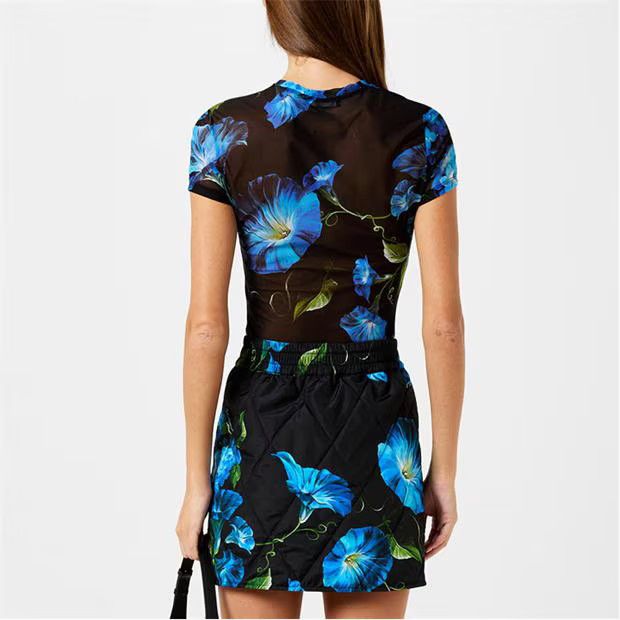 Dolce & Gabbana o1g2r1mq1024 Crop T-Shirts in Multicolor Size XS / US 0-2 / IT 36-38 - 4 Thumbnail