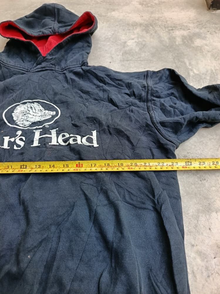 Japanese Brand Vintage boars head reversible hoodie Size US M / EU 48-50 / 2 - 8 Thumbnail