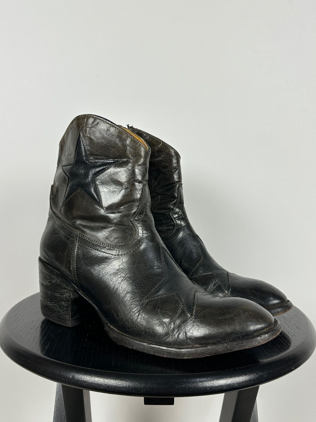 Old Gringo Old Gringo Mexicana Cowboy Leather Ankle Stars Boots Size US 8 / IT 38 - 7 Thumbnail