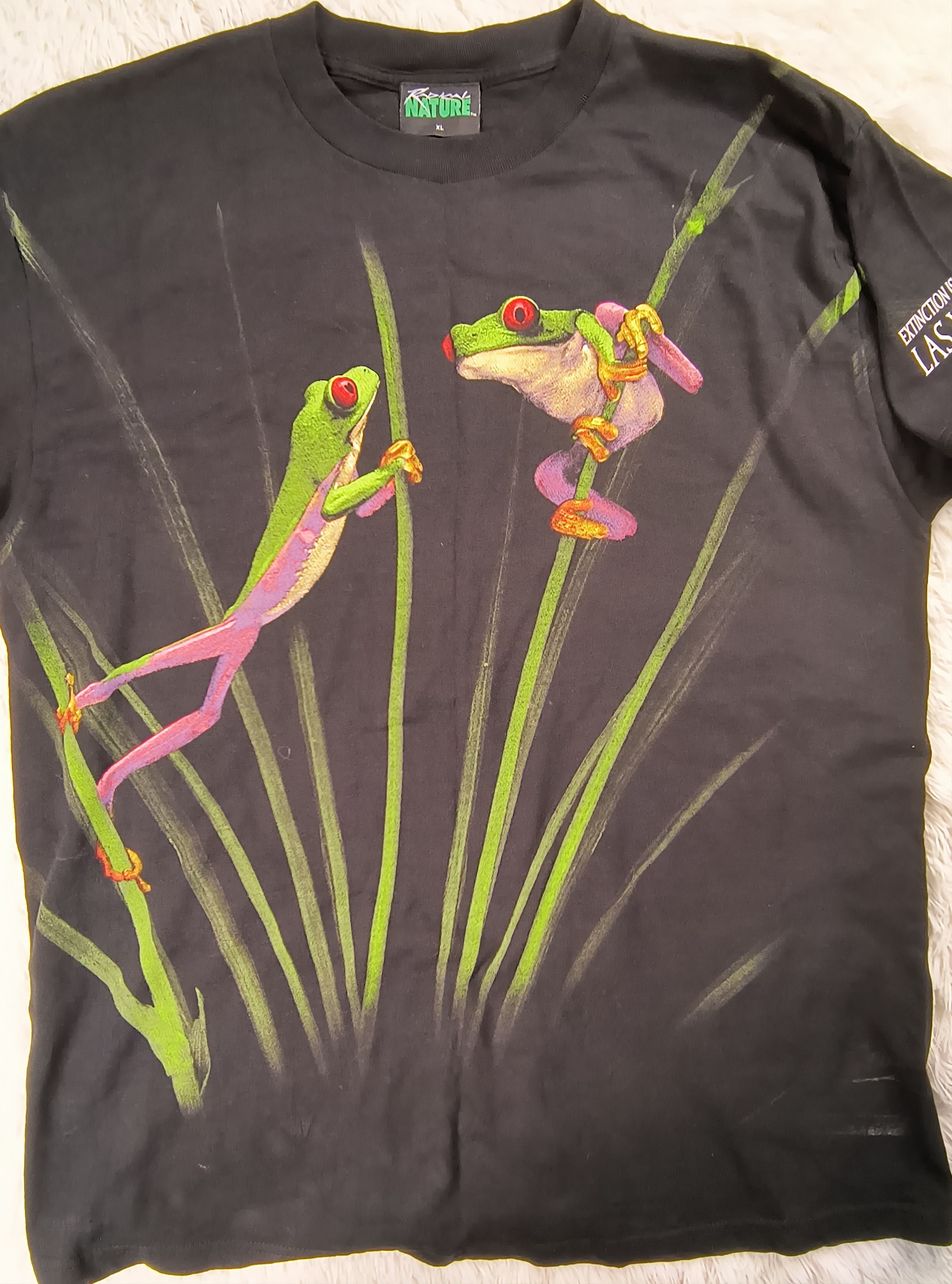 Vintage Vintage AOP frogs 90s tee Size US XL / EU 56 / 4 - 1 Thumbnail
