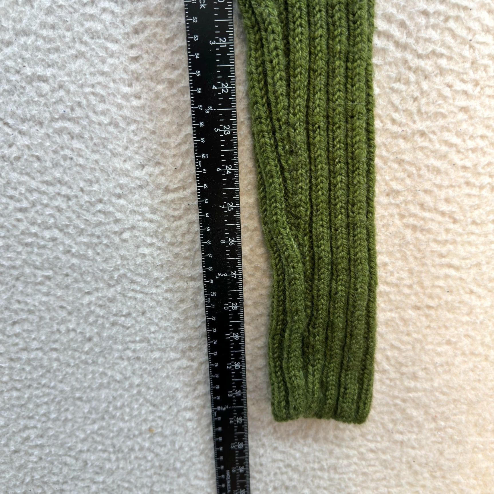 Vintage VINTAGE Bolero Shrug Sweater Top Green Turtleneck Chunky Rib Knit Cropped Fairy Grunge Size ONE SIZE - 4 Thumbnail