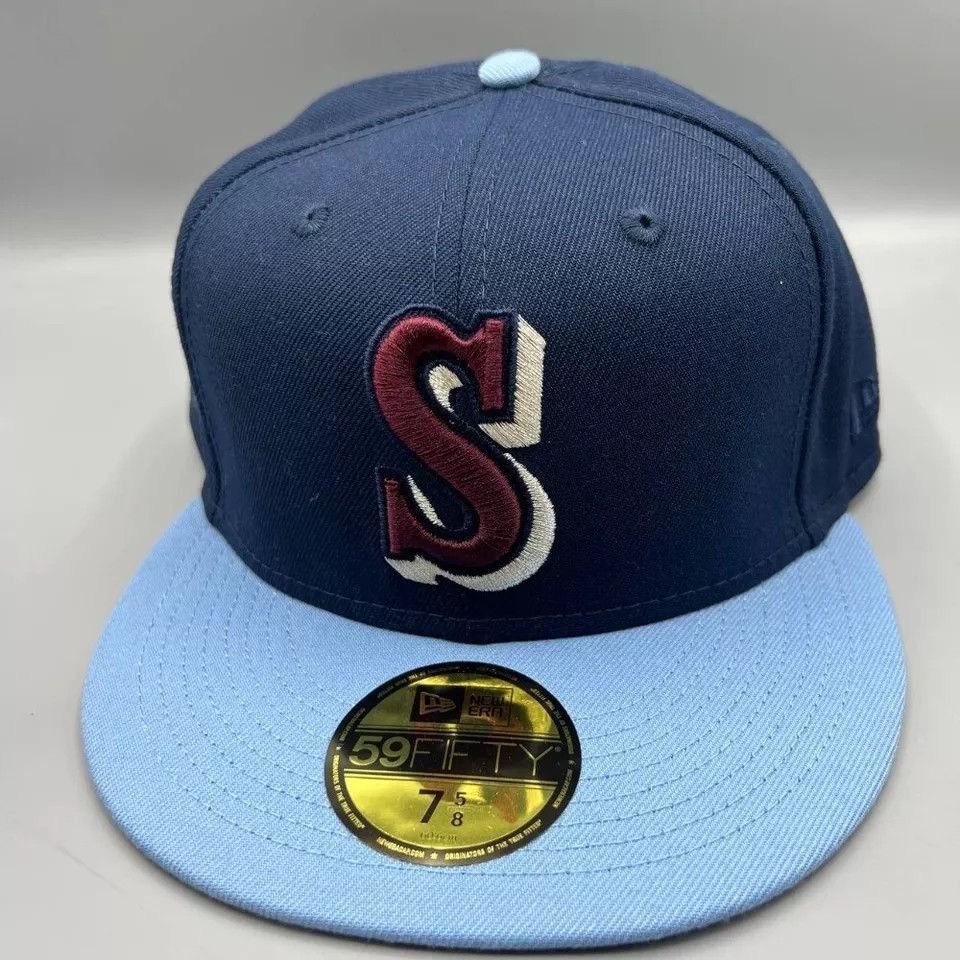 New Era Seattle Mariners Hat Men 7 5/8 59Fifty New Era Fitted Cap Size ONE SIZE - 2 Thumbnail