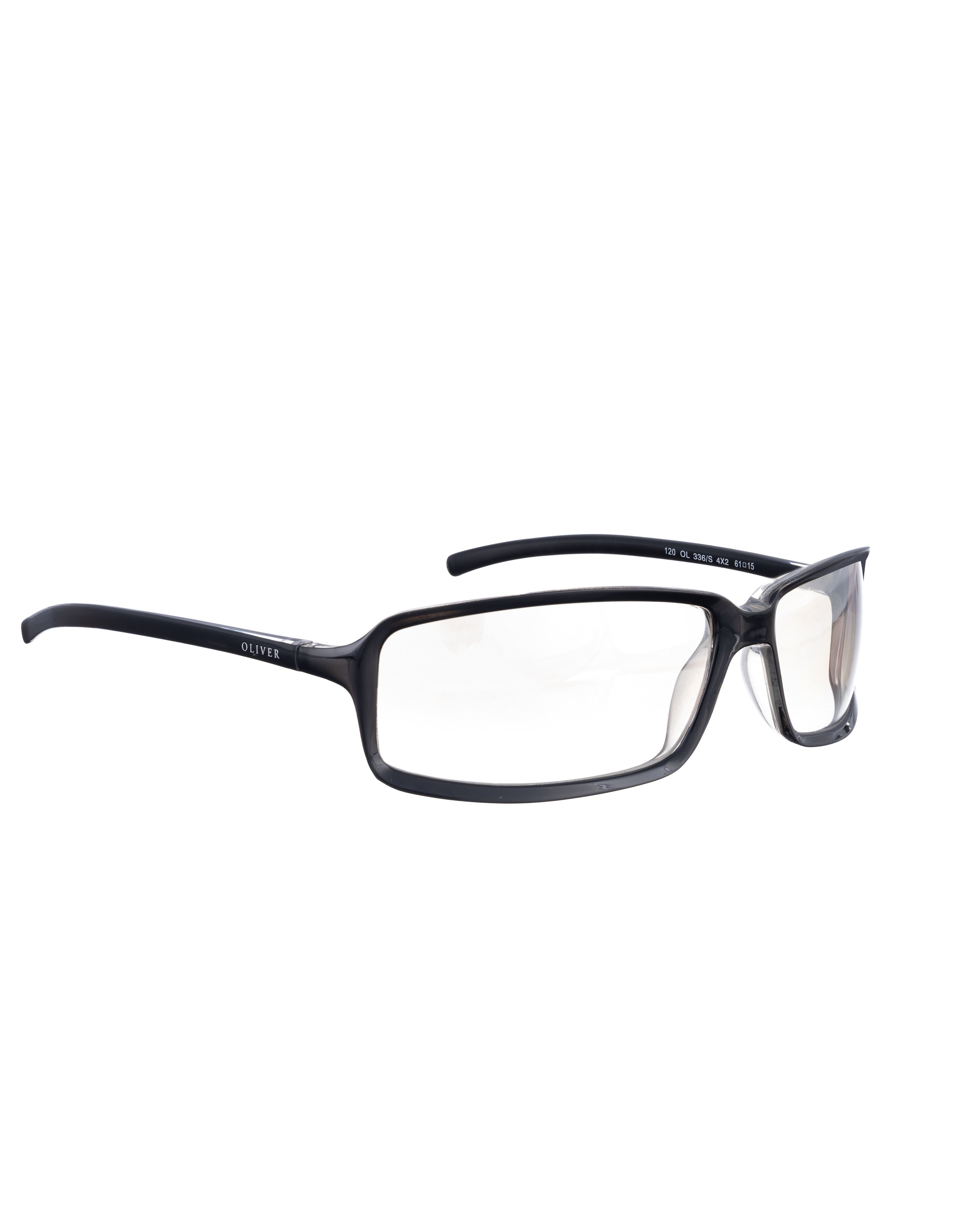 Valentino Oliver by Valentino 00s Clear Black Mirror Sunglasses Size ONE SIZE - 1 Thumbnail