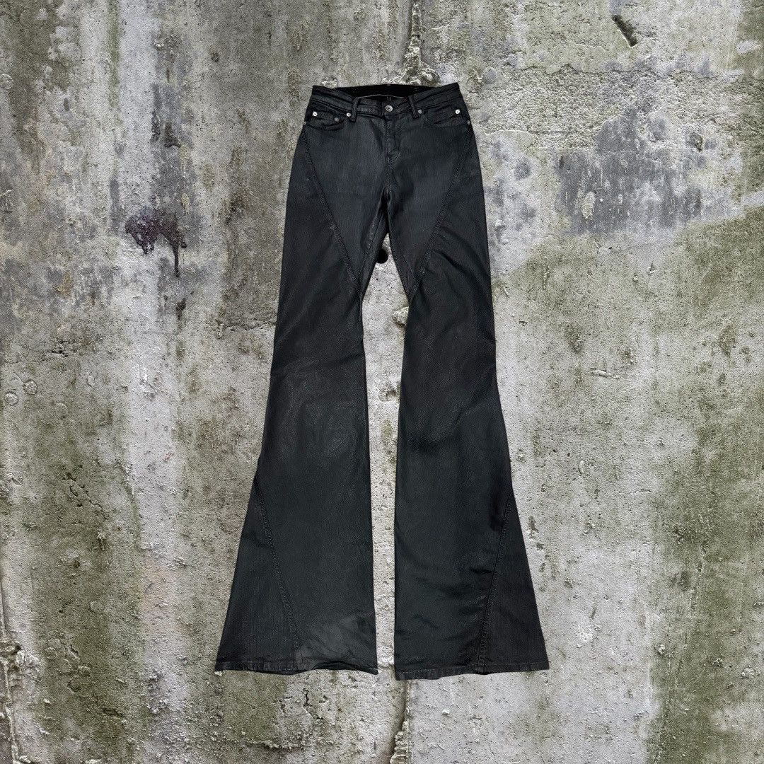 Rick Owens Drkshdw Rick Owens Drskhdw Waxed Bias Bootcut Size US 27 - 1 Thumbnail