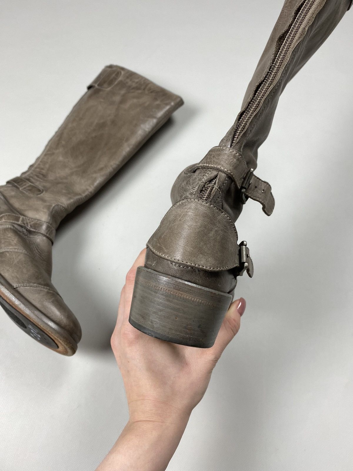 Belstaff Belstaff Trialmaster leather over the knee biker boots shoes Size US 8 / IT 38 - 14 Thumbnail