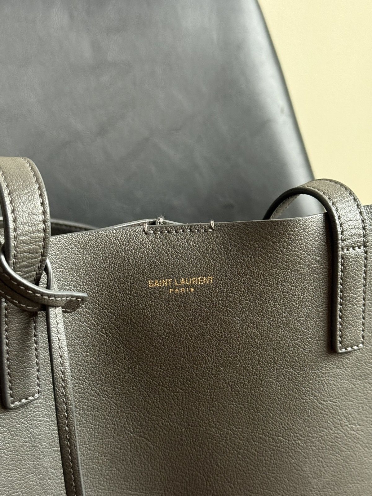 Saint Laurent Paris Saint laurent paris e/w leather tote bag Size ONE SIZE - 2 Thumbnail