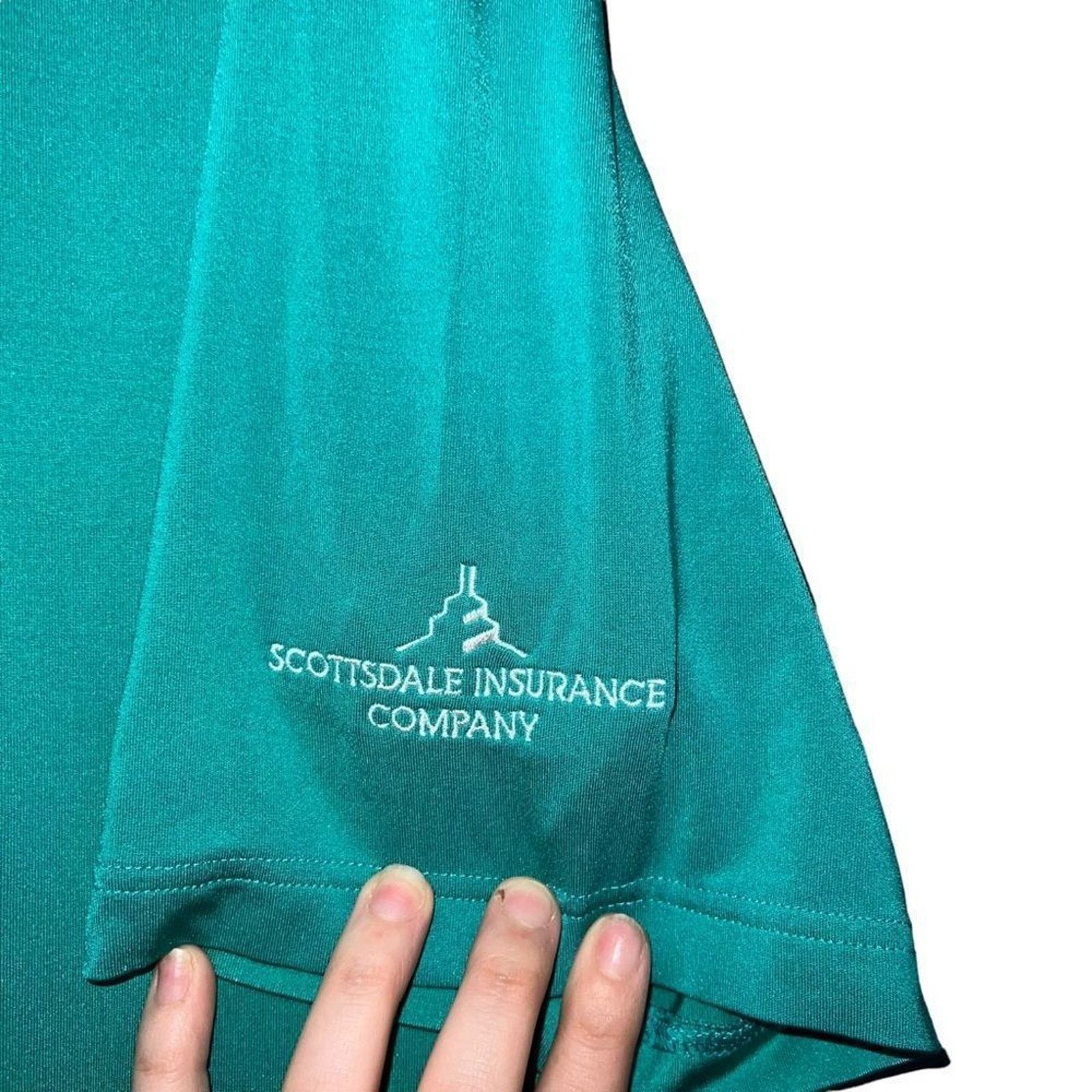 Footjoy FootJoy Polo Shirt Mens Large Green Striped Short Sleeve Size US L / EU 52-54 / 3 - 4 Thumbnail