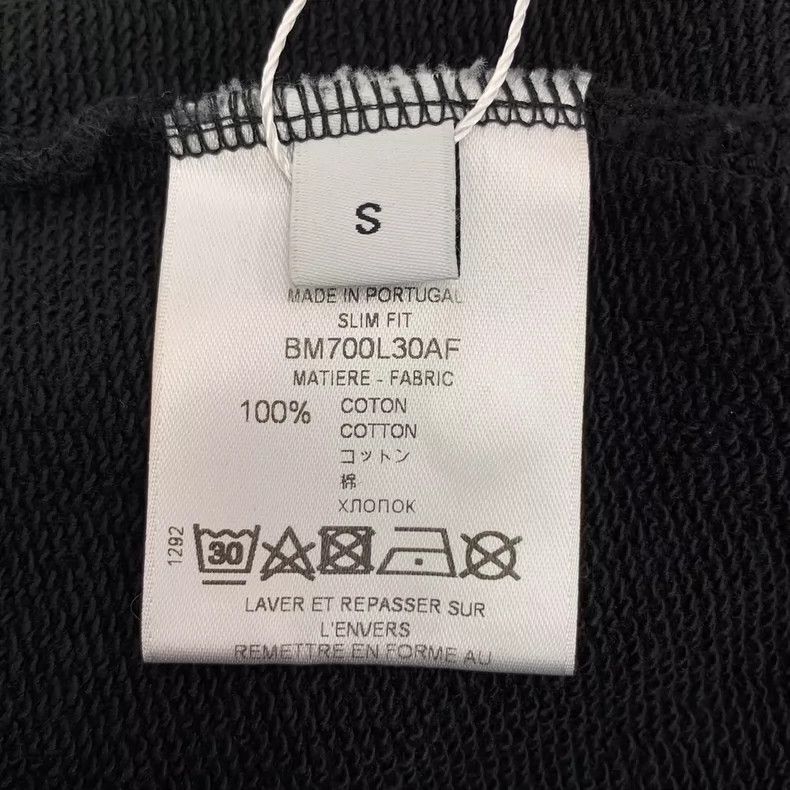 Givenchy Givenchy Black Logo Letter Print Distressed Cotton Crew Ne Size US S / EU 44-46 / 1 - 6 Thumbnail