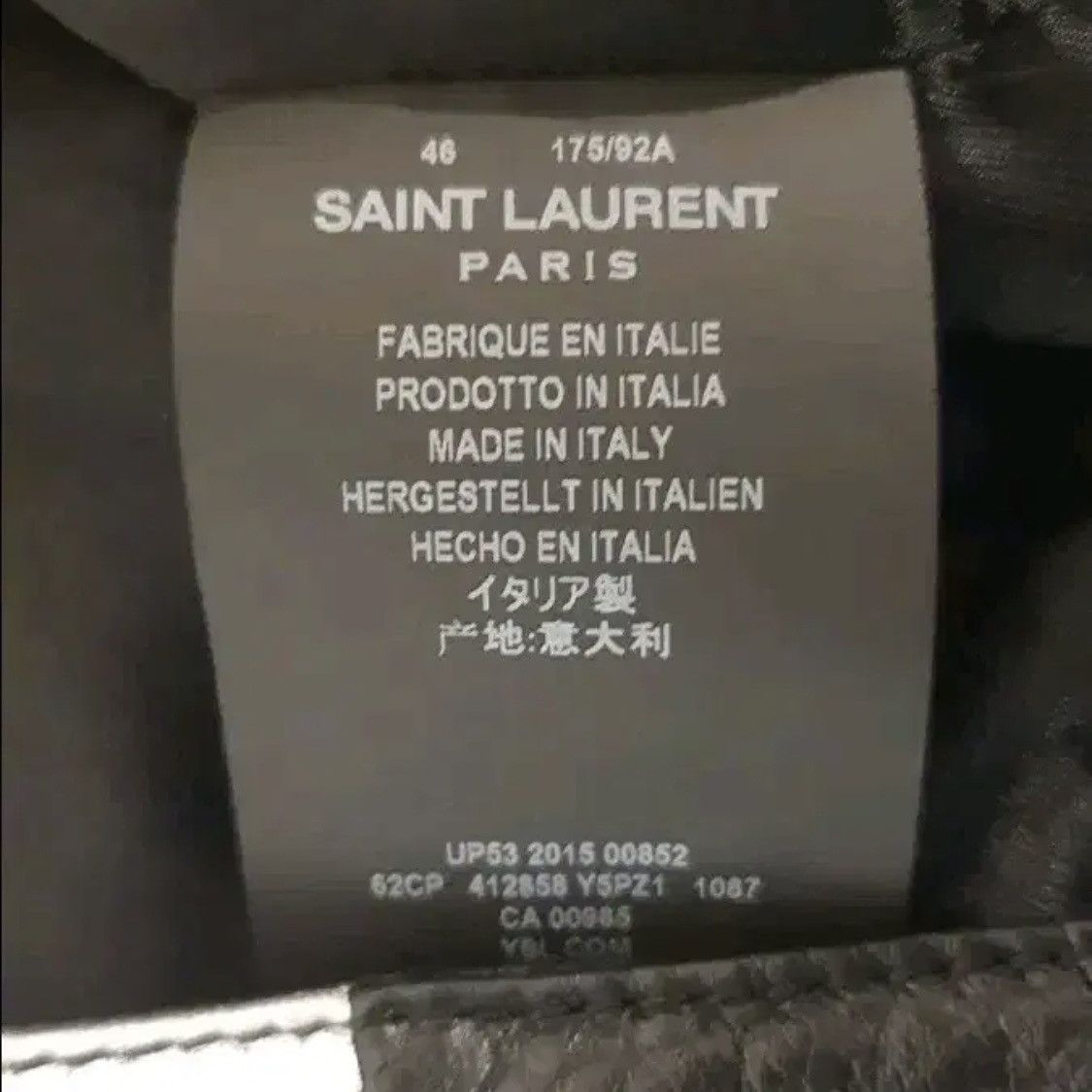 Saint Laurent Paris Saint Laurent Hedi Slimane Patchwork Leather Jacket Size US S / EU 44-46 / 1 - 5 Thumbnail