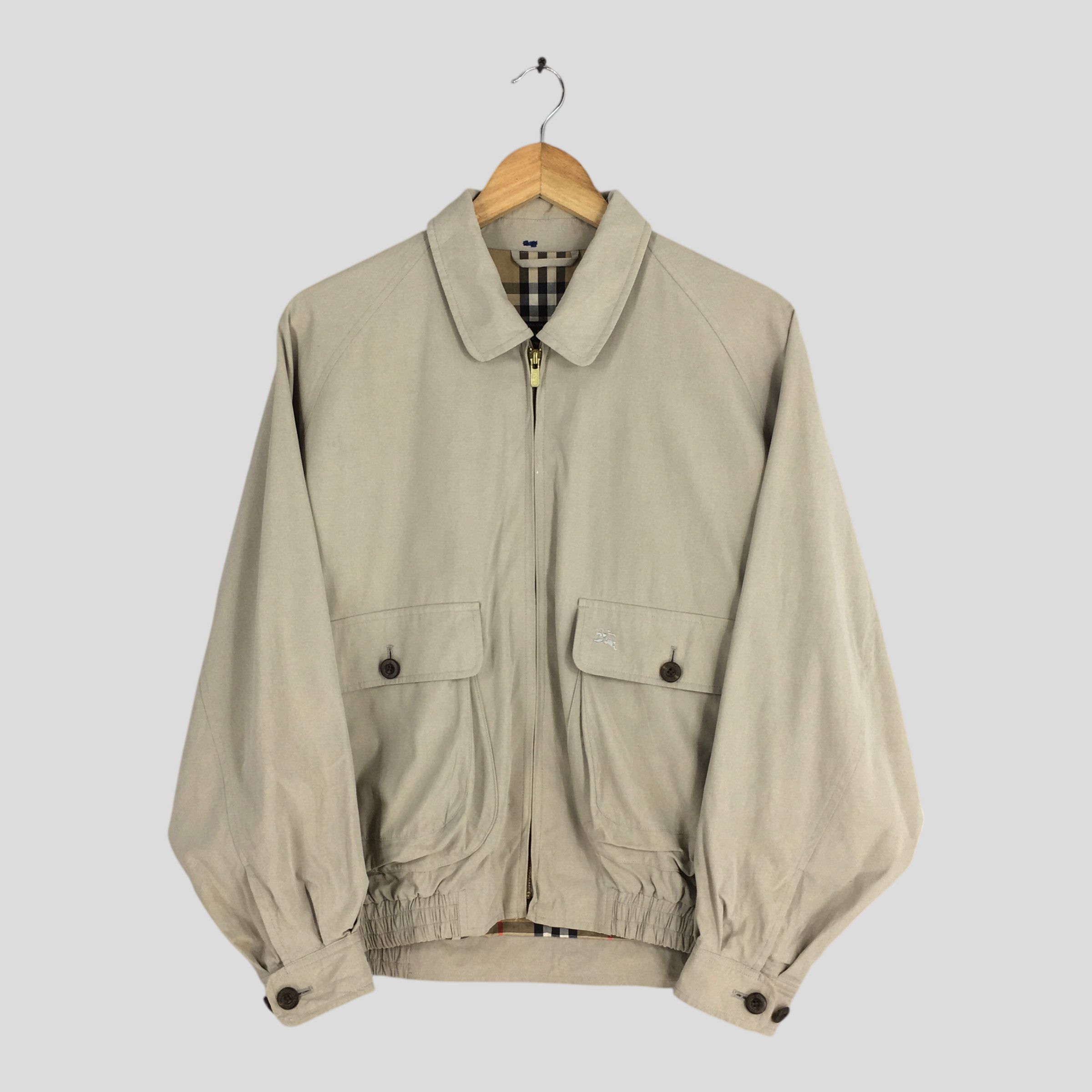 Burberry Vintage 90s Burberrys England Zipper Coat Medium Size US M / EU 48-50 / 2 - 1 Thumbnail