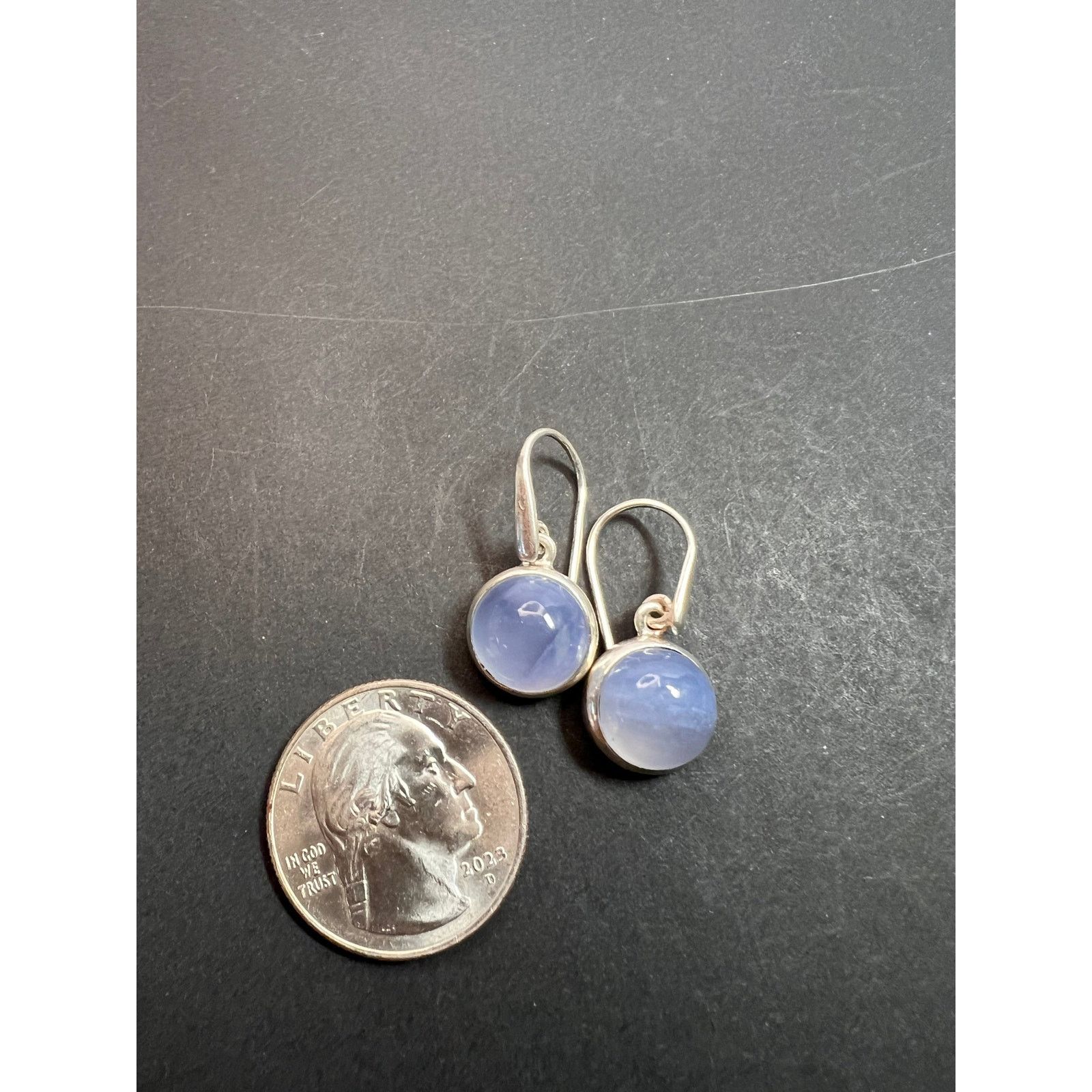Other NEW blue chalcedony sterling silver earrings 5.08 grams Size ONE SIZE - 6 Thumbnail