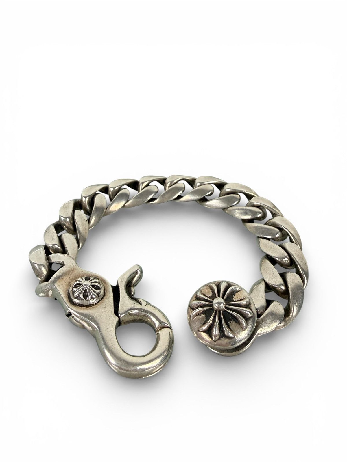 Chrome Hearts Cuban Link Lobster Clasp Bracelet