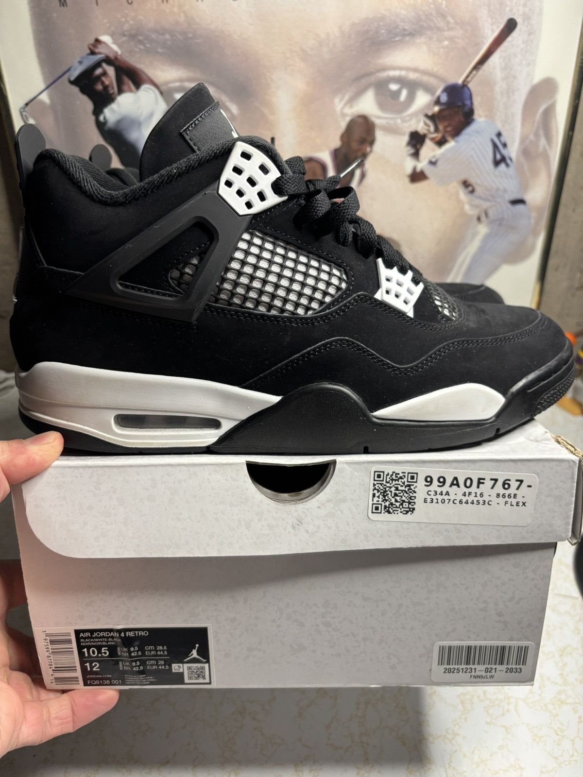 Air Jordan 4 Retro OG white thunder