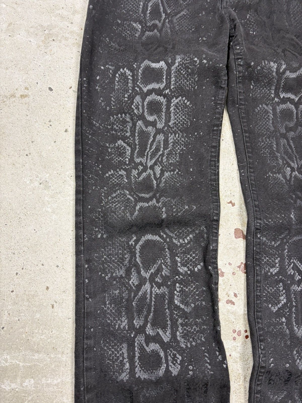 Roberto Cavalli AW1999 Roberto Cavalli Snakeskin Python Effect Obscure Pants Size 29" - 5 Thumbnail