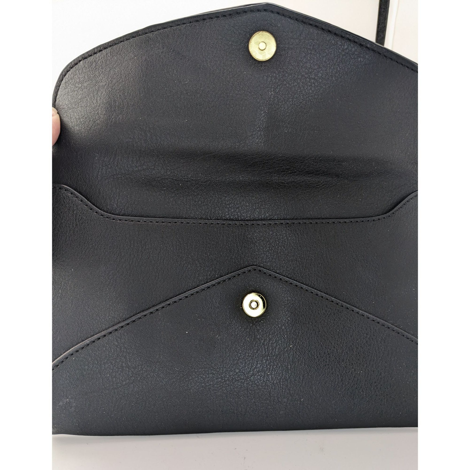 Other Danielle Nicole Black Envelope Clutch Purse With Woven Detai Size ONE SIZE - 7 Thumbnail