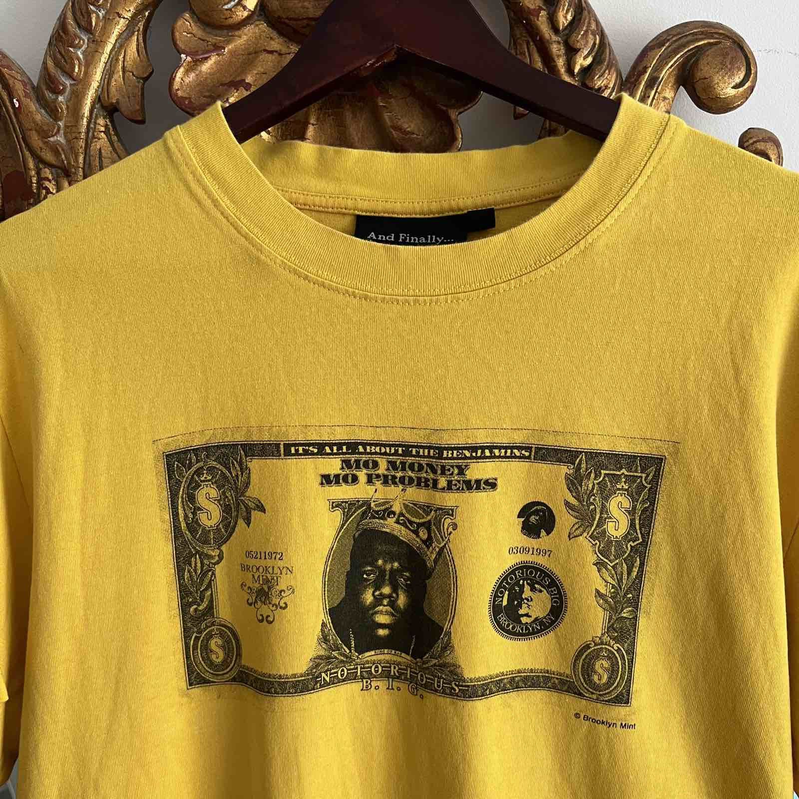 Rap Tees The Notorious BIG "Mo Money Mo Problems" Hip-Hop T Shirt Size US L / EU 52-54 / 3 - 4 Thumbnail