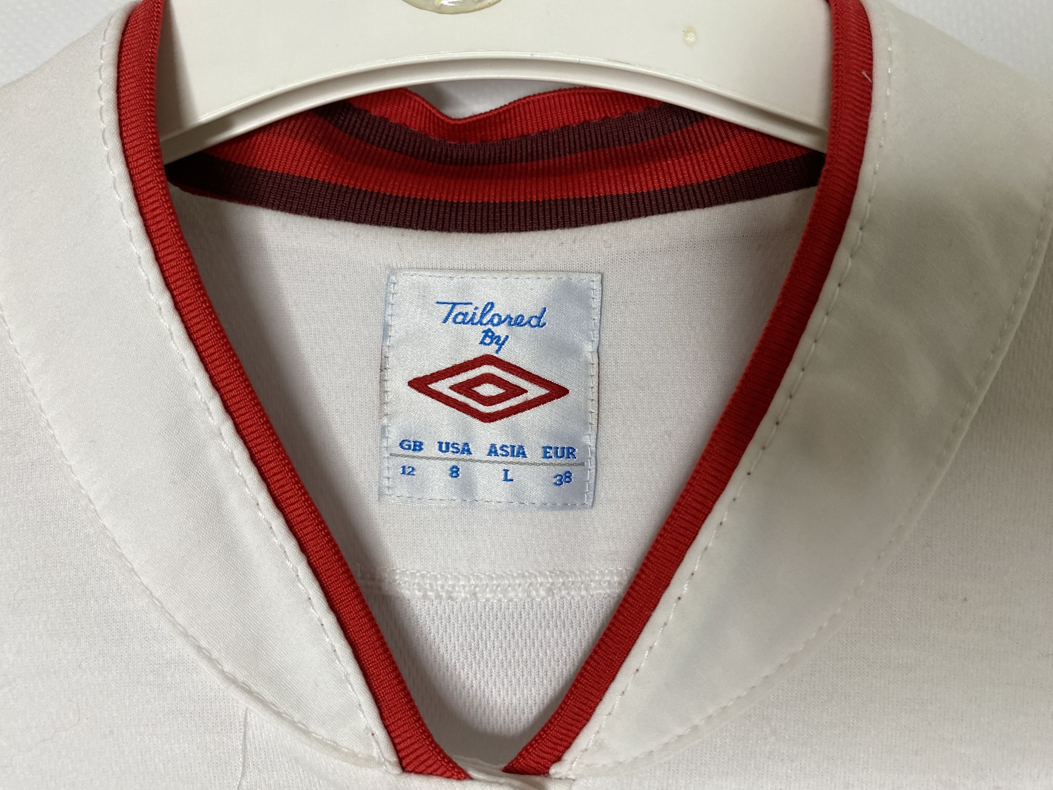 Umbro × Vintage ENGLAND 2012 2013 HOME WOMENS FOOTBALL SHIRT SOCCER JERSEY Size L / US 10 / IT 46 - 5 Thumbnail