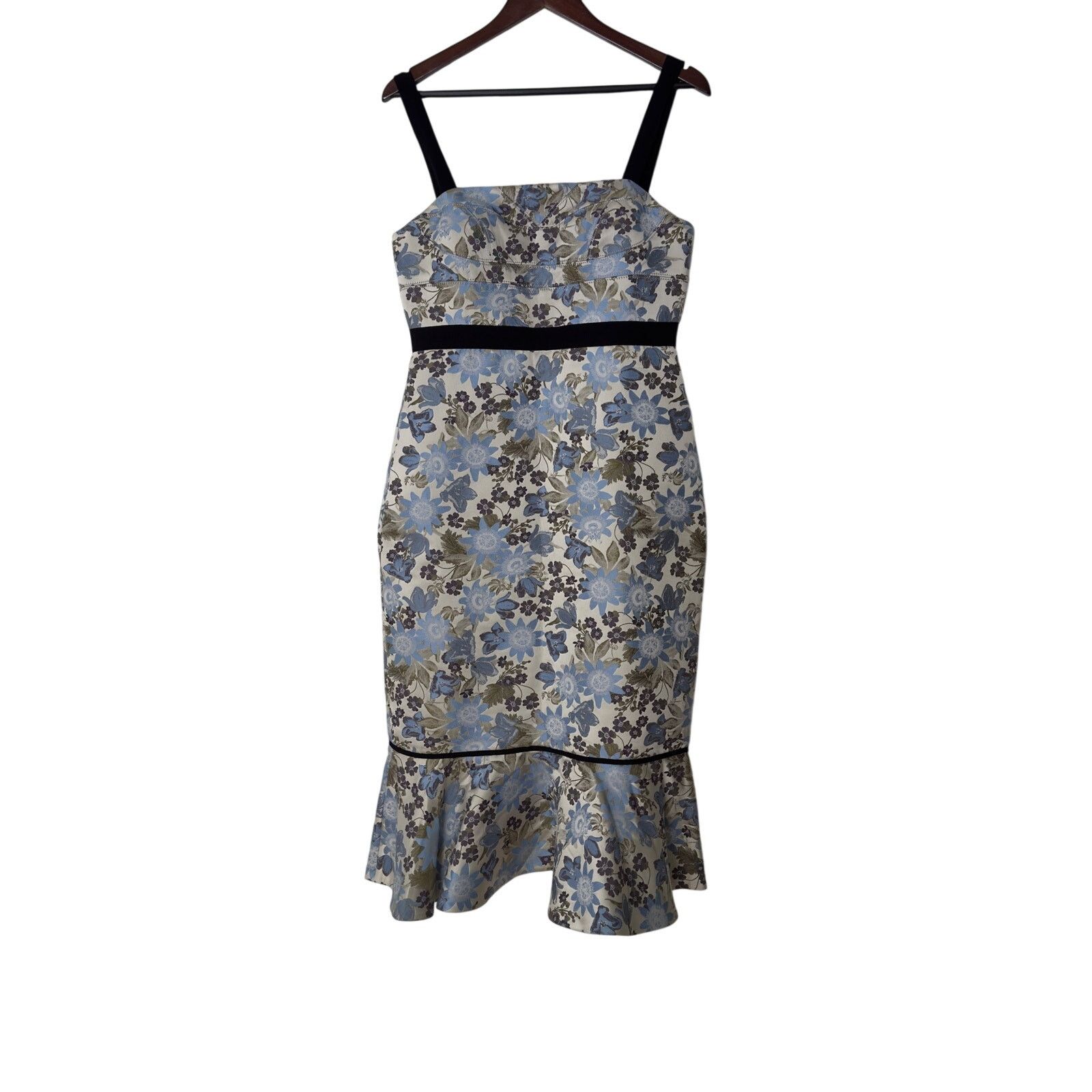 Erdem NWT ERDEM Eunice Jacquard Knee Length Dress - Sz 8 US Size M / US 6-8 / IT 42-44 - 1 Thumbnail