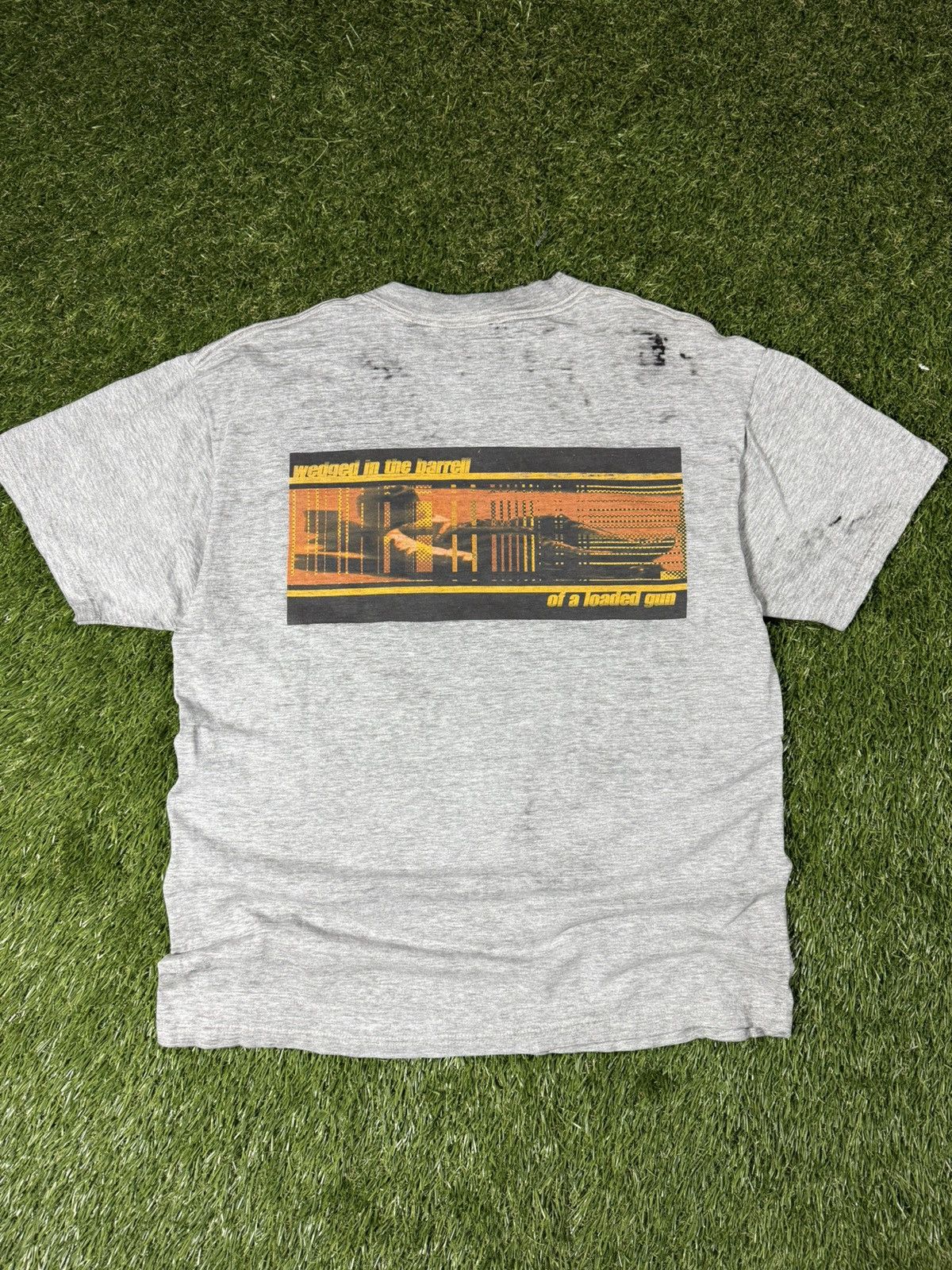 No Fear Vintage 90s No Fear Gun Distressed Essential Graphic Tee Size US L / EU 52-54 / 3 - 1 Thumbnail