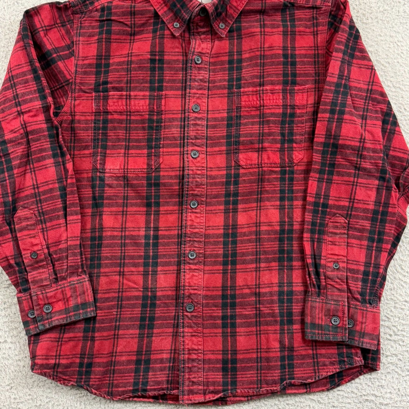 Vintage Ridgecut Shirt Mens Large Red Plaid Long Sleeve Button Up Rugged Outdoors Work Size US L / EU 52-54 / 3 - 4 Thumbnail