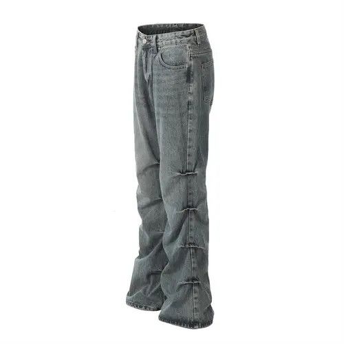 Japanese Brand × Jean Punk distressed washed men's high street trendy flared jeans Size US 32 / EU 48 - 2 Thumbnail