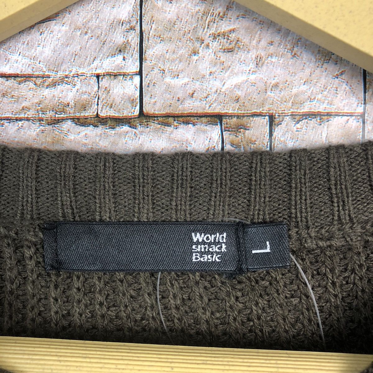 Japanese Brand × Solid and Striped World Smack Basic Stripe prison Brown Sweatshirt #A760 Size US L / EU 52-54 / 3 - 10 Thumbnail