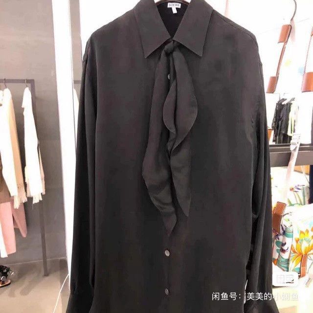 Loewe LOEWE size39 Black lace drapes over the shirt Size XS / US 0-2 / IT 36-38 - 3 Thumbnail